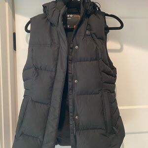 Women's Heated Black Puffer Vest